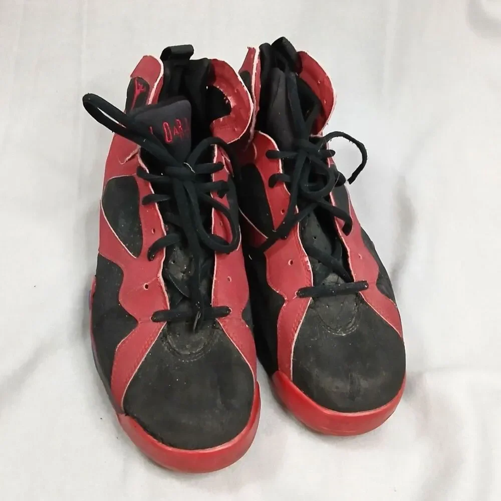 Nike Air Jordan True Flight Shoes High Top Sneakers Red Gym Basketball Mens 10